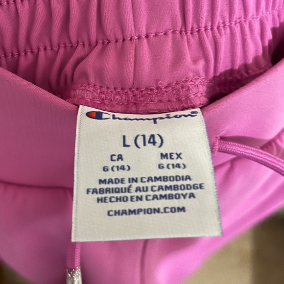 Champion Big Girls’ Pink Athletic Drawstring Waist Jogger Pants Sz-XL - Picture 4 of 4
